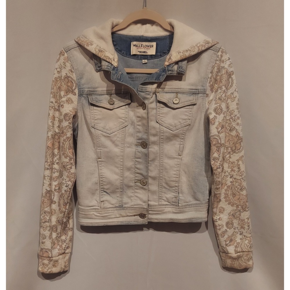 Wallflower Junior Girls "The Dreamer" (Denim/Sweatshirt) Jacket Size Small
